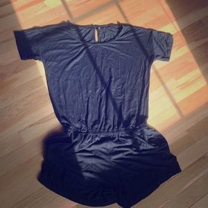 Light black jersey knit romper